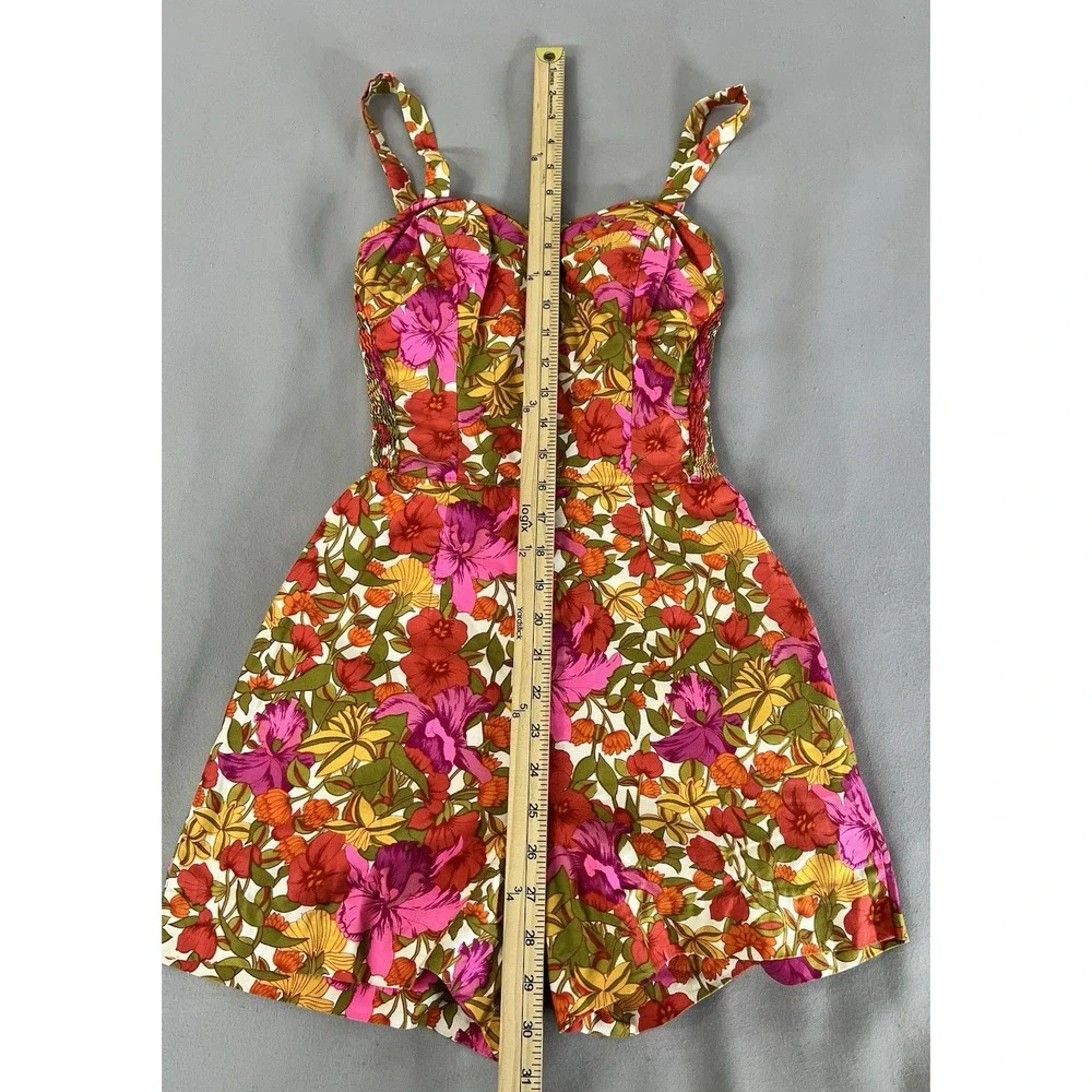 VTG Kahala Hawaii Hawaiian Romper Playsuit BATHING‎ SUIT Floral Y2K USA